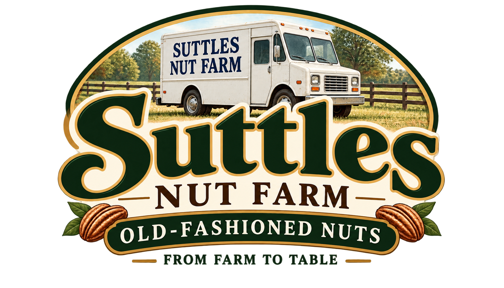 Home suttles nut farm step van emblem